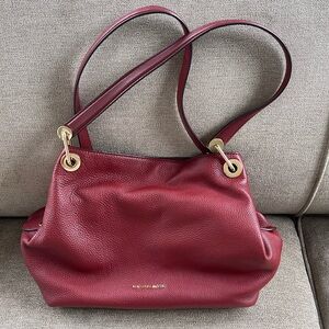 Michael Kors Large Leather Shoulder Bag.